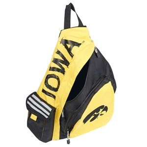 Unisex IOWA HAWKEYES lead off sling backpack NWT